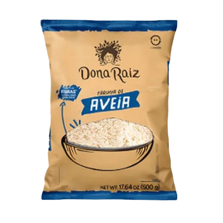 Aveia em flocos finos dona raiz 500g