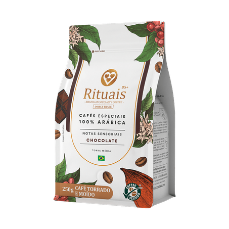 Café grão rituais chocolate 3 corações 250g