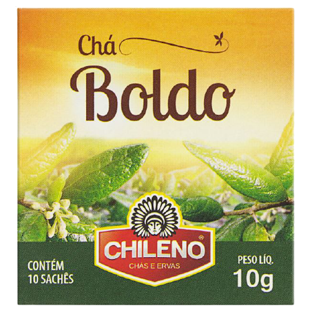 Chá de boldo chileno com 10 sachês