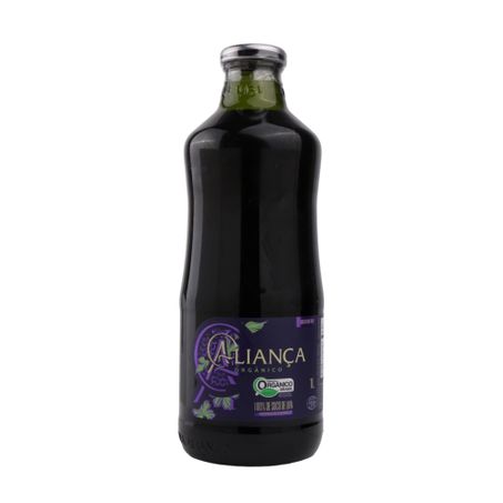 Suco Orgânico de Uva Aliança Tinto Garrafa 1lt 360-59