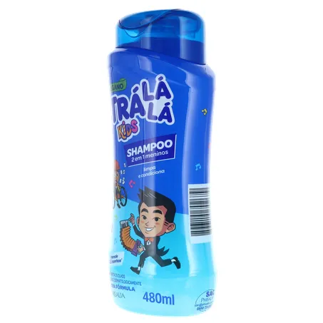 Shampoo Tralala Kids 2 em 1 Frasco 480Ml 360-4