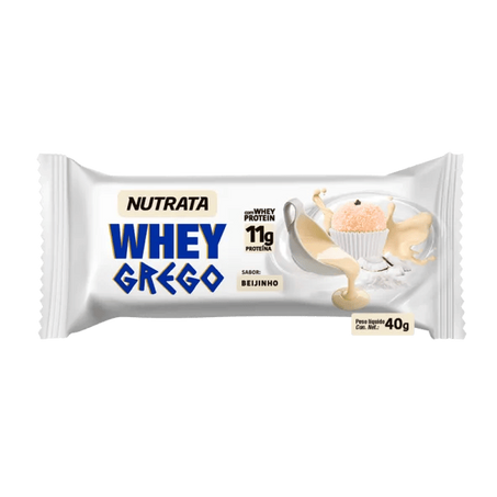 Barra Whey Grego Nutrata Beijinho 40g
