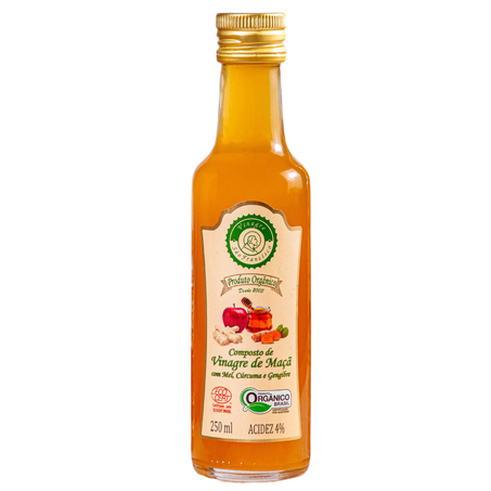 VINAGRE MAÇÃ C/ CÚRCUMA, MEL E GENGIBRE ORGÂNICO 250 ML - SAO FRANSISCO