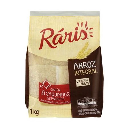ARROZ RARIZ INTEGRAL EM SAQUINHOS 1KG