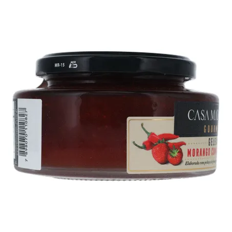 Geleia de Morango com Pimenta Casa Madeira Gourmet Pote de Vidro 240gr 360-29
