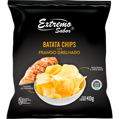Batata chips ext sabor 40g frang grelhad