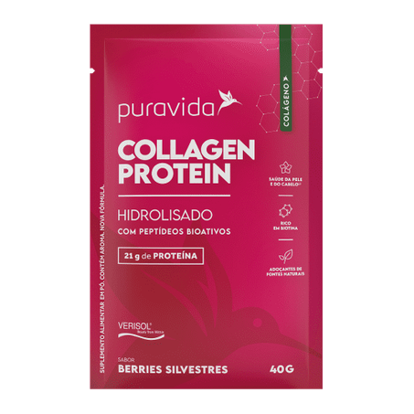 COLLAGEN PROTEIN BERRIES 40G - PURA VIDA