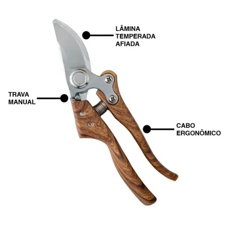 Tesoura para poda profissional 8 parabon 360-1