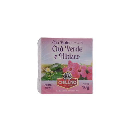 Chá Misto Chileno Chá Verde e Hibisco Caixa com 10un - 10gr 360-59