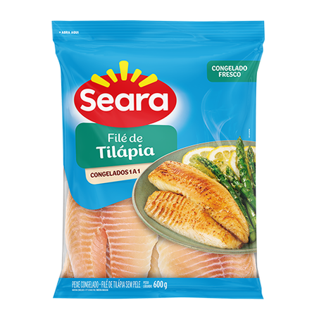 FILÉ DE TILÁPIA SEARA IQF CONG 600G