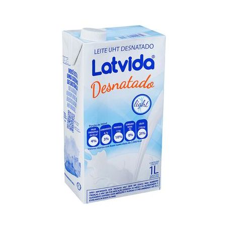 Leite l.v.latvida tp 1lt desnat.