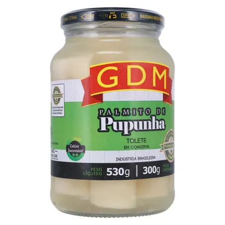 Palmito gdm pupunha tolete 300g 360-34