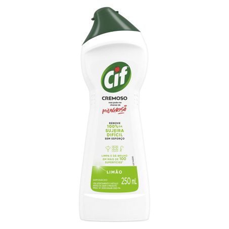 Saponáceo Cremoso Cif Multiuso Limão Squeeze 250ml