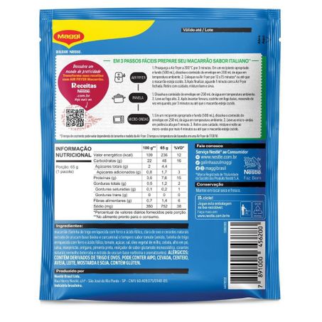 Macarrão Italiano Maggi 65g 360-2
