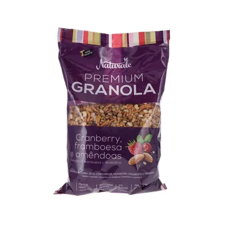 GRANOLA NATURALE CRANBERRY/FRAMBOESA/AMÊNDOAS 800G