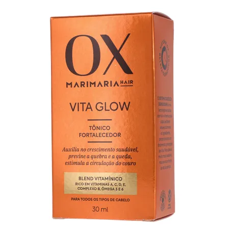 Tônico Capilar Fortalecedor Mari Maria Ox Vita Glow Frasco com 30Ml 360-2