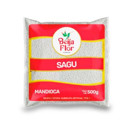 Sagu Branco Beija Flor 500g Mandioca