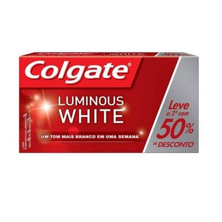 Cr dental colgate 70g luminous white c/2
