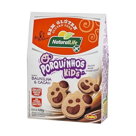 Biscoito Natural Life 100g Kids Baunilha e Cacau