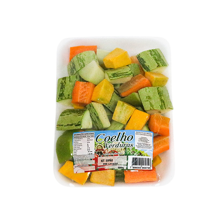 Feira Kit Sopão Coelho Bandeja Pré Lavado 400g
