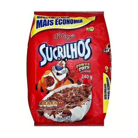 Cereal kelloggs sucrilhos power pops bag