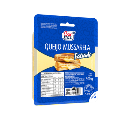 Queijo Mussarela Bontraz Fatiado 300G