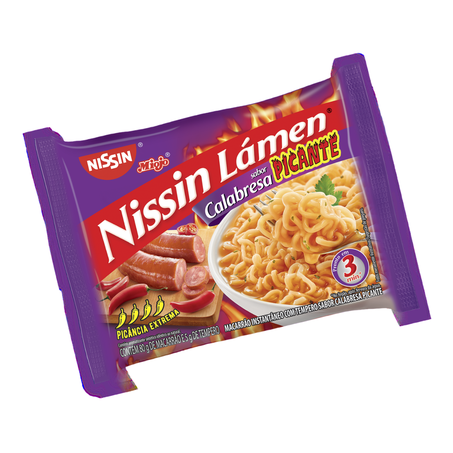 Macarrão Nissin Lamen Calabresa Picante 85g