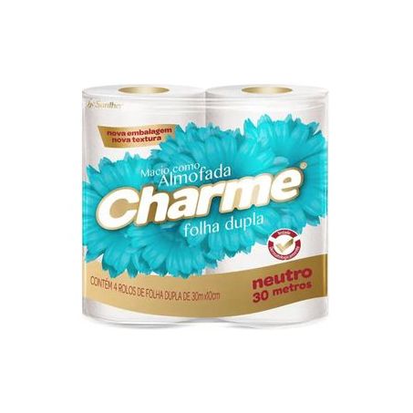 PAPEL HIG CHARME FD NEUTRO 30M 4UN
