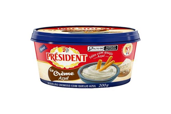 Requeijao President 200g La Creme Blue | HORTIFRUTI HITOMIX