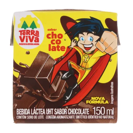 Bebida lactea terrinha uht sabor chocolate 150ml