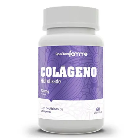 COLAGENO HIDROLISADO 370MG 60 CAPS - APISNUTRI