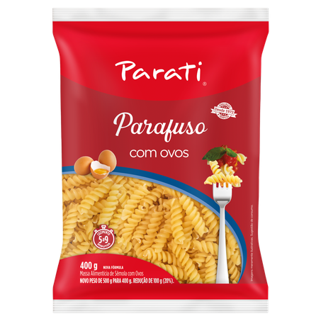 Massa c/ovos parafuso parati 400g