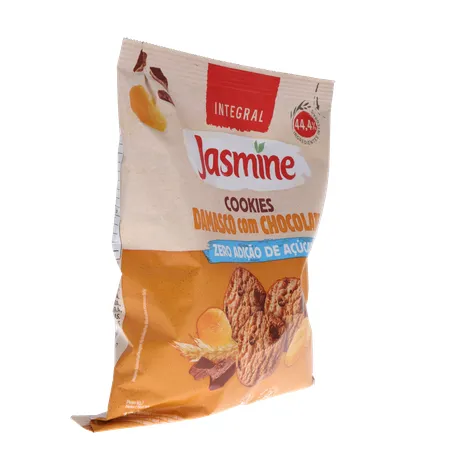 BISCOITO JASMINE COOKIES ZERO AÇÚCAR DAMASCO C/CHOCOLATE 120G 360-31