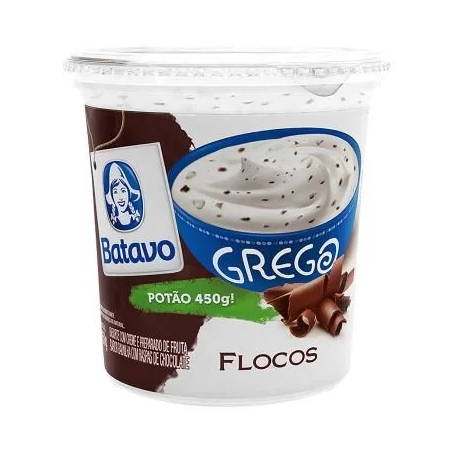 Iogurte batavo grego 450g flocos