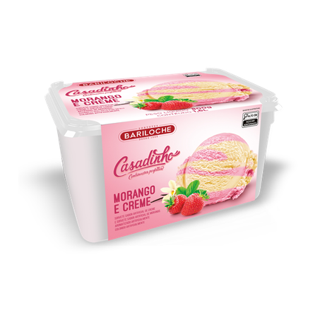 Sorvete Bariloche Morango Creme 1.6L