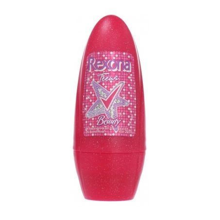 Desodorante Feminino Antitranspirante Rexona Teens Beauty Embalagem Rollon 50ML