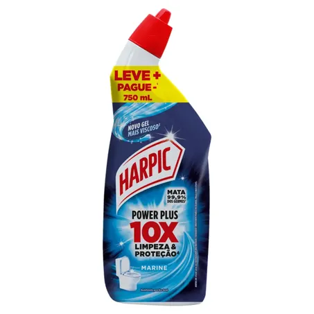 Desifetante Uso Geral Harpic Power Plus Marine Leve + Pague - Squeeze 750ml 
 