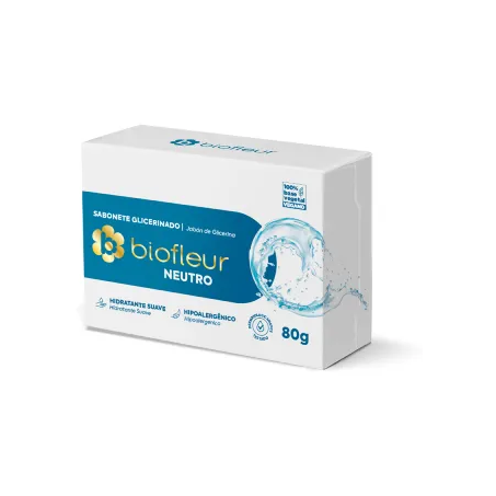 SABONETE BIOFLEUR NEUTRO VEGANO 80G