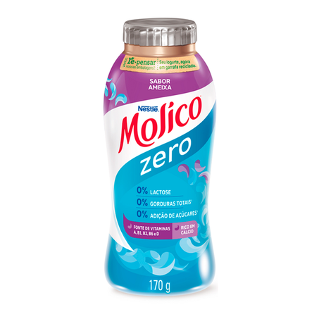 Iogurte Desnatado Ameixa Zero Lactose Molico Frasco 170g