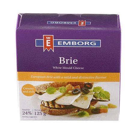 Queijo brie emborg nacon lata 125g