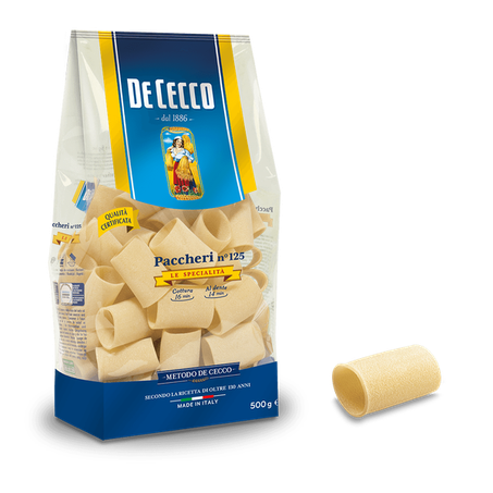 Massa de cecco grano duro paccheri n125 500gr