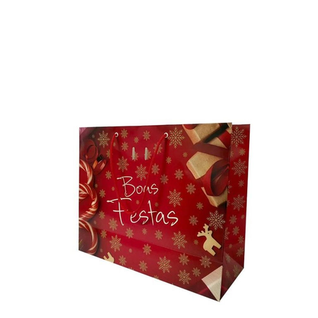 Sacola Natal Questão Gosto M Boas Festas
