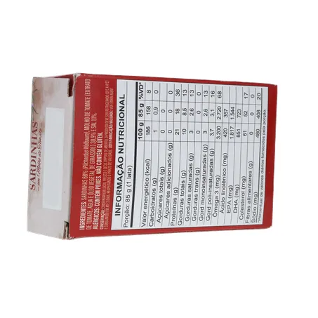 SARDINHA IMPORTADA MARROQUINA SAFI EM MOLHO DE TOMATE CAIXA 125G 360-14