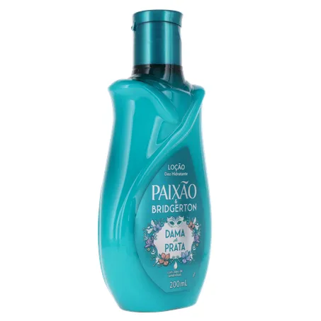LOÇÃO HIDRATANTE CORPORAL PAIXÃO BRIDGERTON DAMA DE PRATA C/ÓLEOS DE AMÊNDOAS 200ML 360-32