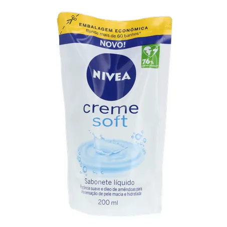 Sabonete Liquido Nivea Creme Soft Refil 200ml 360-1