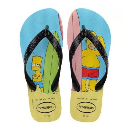 Sandalia havaianas simpsons 39/40 preto