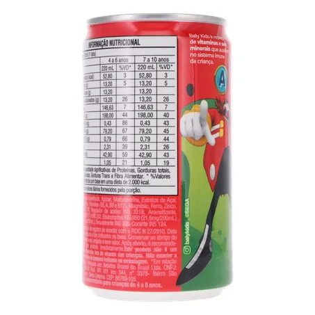 Suplemento Alimentar Líquido Melancia Zero Lactose Sonic Baly Kids Lata 220ml 360-19