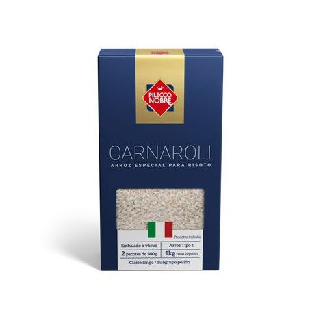 PILECCO NOBRE ARROZ CARNAROLI VACUO 1KG