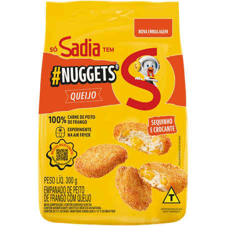 Nuggets frango sadia 300g c/queijo