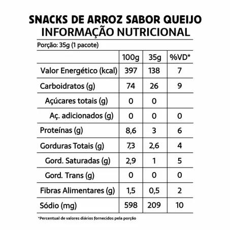 SNACK SABOR QUEIJO 35G - BELIVE 360-1
